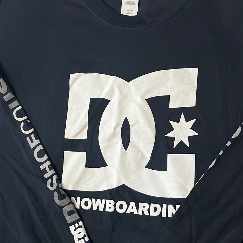 DC Navy Blue Long Sleeve Tee - Picture 3 of 6